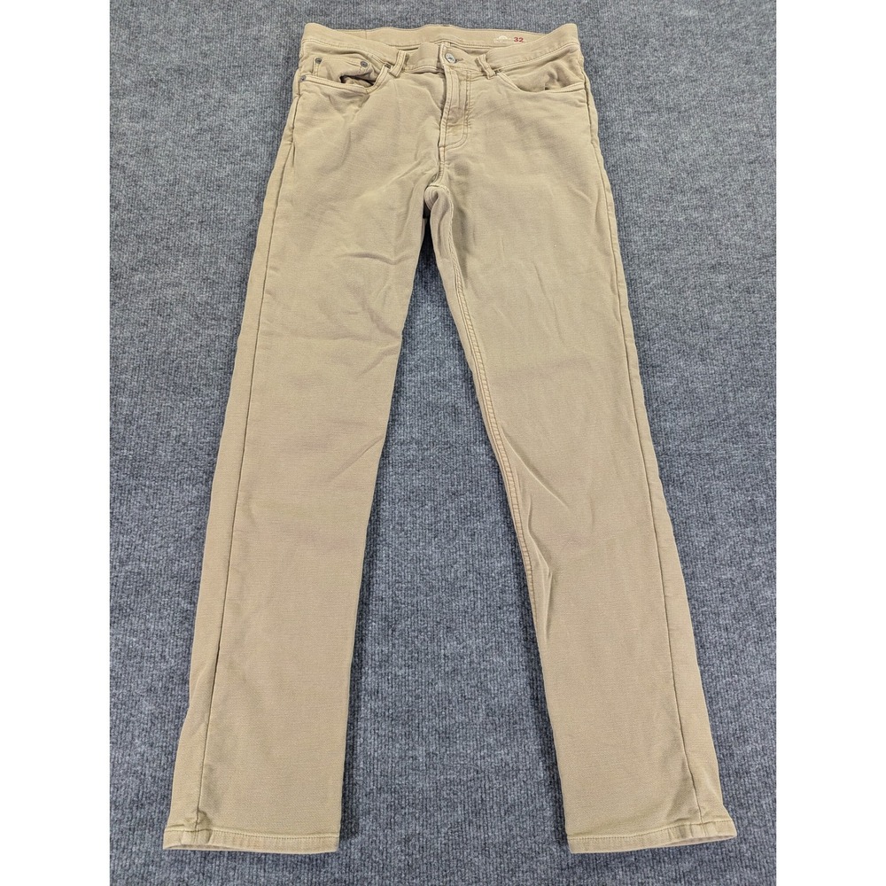 Faherty Brand Mens 32 Slim Fit 5-Pocket Pants Sand Tan MBC0020-SND Stretch